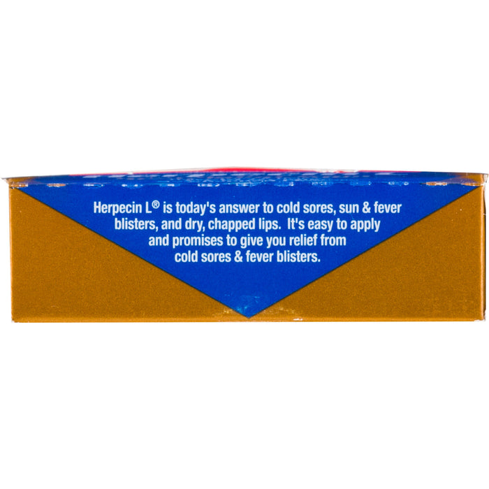 Herpecin L Lip Balm Stick SPF 30 Cold Sore Sun & Fever Blisters and Chapped Lips Relief, 1 Ounce Tube