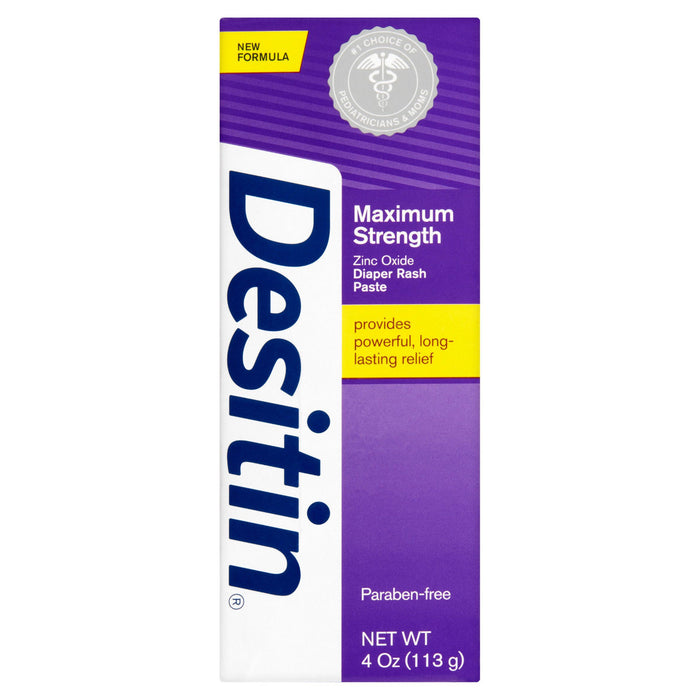 Desitin Maximum Strength Baby Diaper Rash Cream with Zinc Oxide, 4 oz