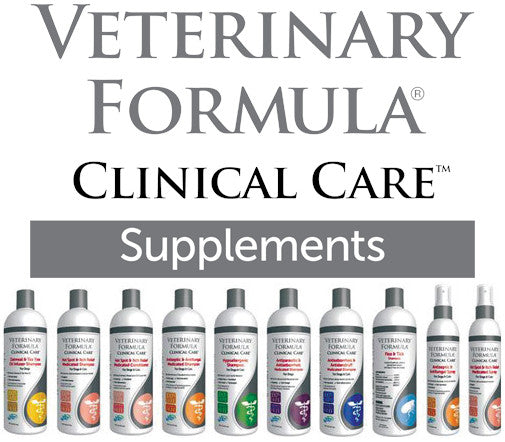 Synergy Labs Veterinary Formula Clinical Care UK Banner Showing the whole product range, in front of a white background.