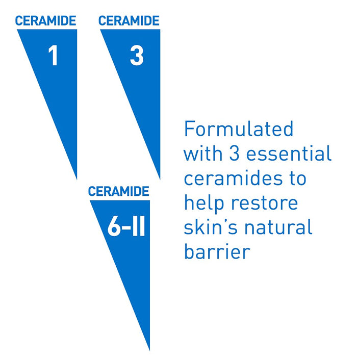 CeraVe SA Body Wash for Rough & Bumpy Skin 10 fl oz Banner That Reads - Formulated With 3 Essential Ceramides