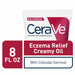 CeraVe Eczema Relief Creamy Oil 8 Oz Banner Highlighting The Ingredient Colloidal Oatmeal