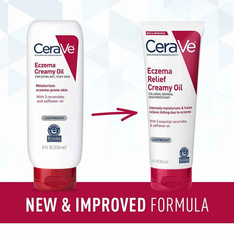 CeraVe Eczema Relief Creamy Body Oil 8 Oz