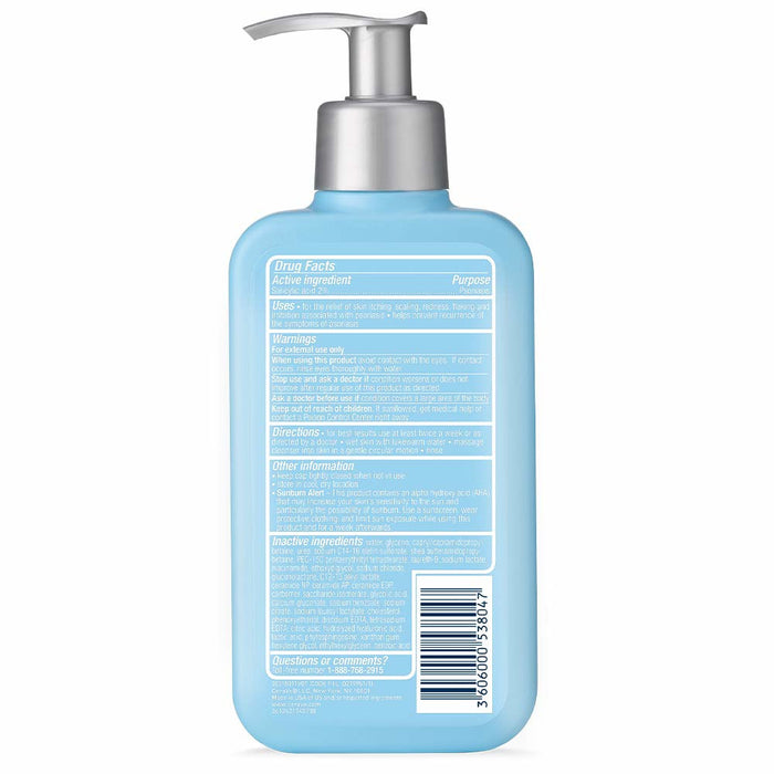 CeraVe Psoriasis Cleanser 8 Oz Usage Instructions On Reverse Of Packaging