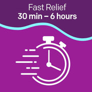 MiraFAST Soft Chews Gentle Constipation Relief Banner That Reads - Fat Relief In 30 minutes to 6 hours
