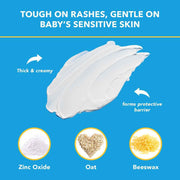 Triple Paste Ointment 3 Oz Banner That Reads Tough On Rashes, Gentle On Sensitive Skin