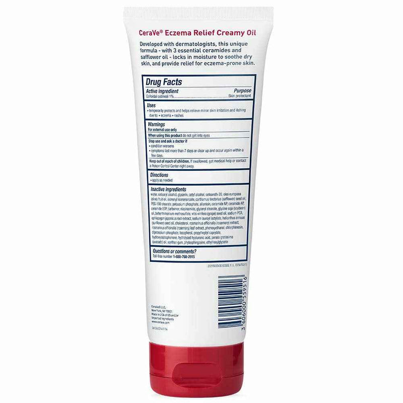 CeraVe Eczema Relief Creamy Body Oil 8 Oz