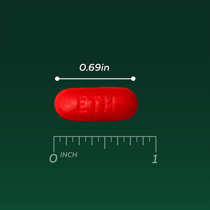 Excedrin Tension Headache Caplets 100ct  Banner Showing Product Caplet Size - 0.69 Inches