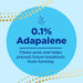 Differin Gel Adapalene Acne Treatment 15g Banner That Reads 0.1 Adapalene
