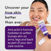 Amlactin KP Bumps Be Gone 15% Lactic Acid Moisturizing Cream 3 Oz Banner Showing A woman Applying The Cream