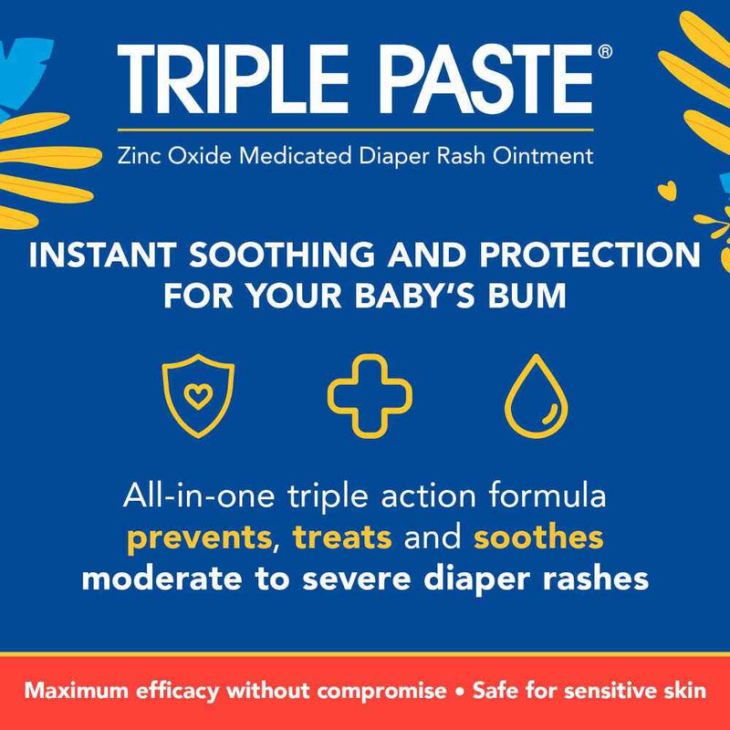 Triple Paste 3X Max Ointment 2 Oz Banner That Reads - Instant Soothing And Protection For Your Baby