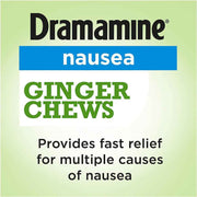 Dramamine Nausea Relief Ginger Chews 20 Ct