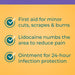 Neosporin Plus Lidocaine Anitbiotic Ointment 0.5 Oz Banner That Reads, For Minor Cuts Scrapes And Burns
