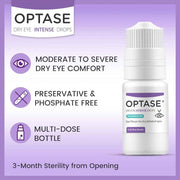 OPTASE Dry Eye Intense Drops, 0.33 fl oz Banner That Reads - Moderates To Severe Dry Eye Discomfort