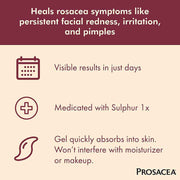 Prosacea Medicated Gel, Heals Rosacea Symptoms 0.75 oz