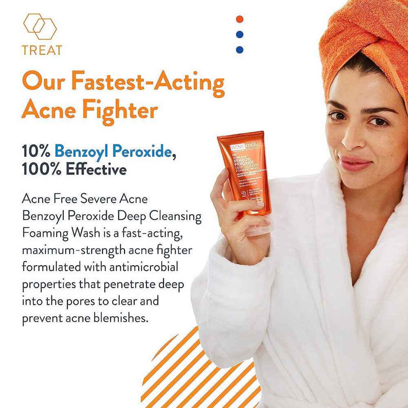AcneFree Severe Acne 10% Benzoyl Peroxide  Wash 5 Oz