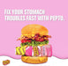Pepto Bismol Banner That Reads - Fix Your Stomach Issues With Pepto Bismol