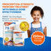PINRID pinworm treatment packaging with a child and product details on a blue background