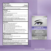 Lumify Preservative Free 20 Single Use Vials Usage Instructions On Reverse Of Packaging