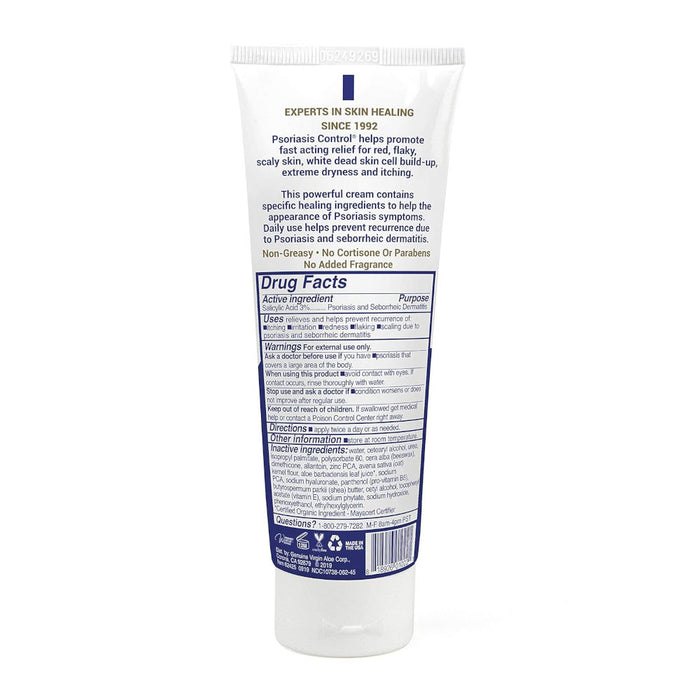 Triderma Psoriasis Control Face & Body Cream 4.2 Oz Ingredients List On Reverse Of Bottle