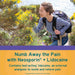 Neosporin Plus Lidocaine Anitbiotic Ointment 0.5 Oz Banner That Reads, Numb Away The Pain