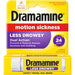 Dramamine Less Drowsy Motion Sickness Tablets 16 In Front Of White Background