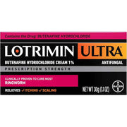Lotrimin Ultra Ringworm Cream 1.1 Oz In Front Of White Background