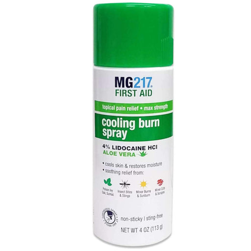 MG217 Cooling Burn Spray 4 Oz In Front Of White Background