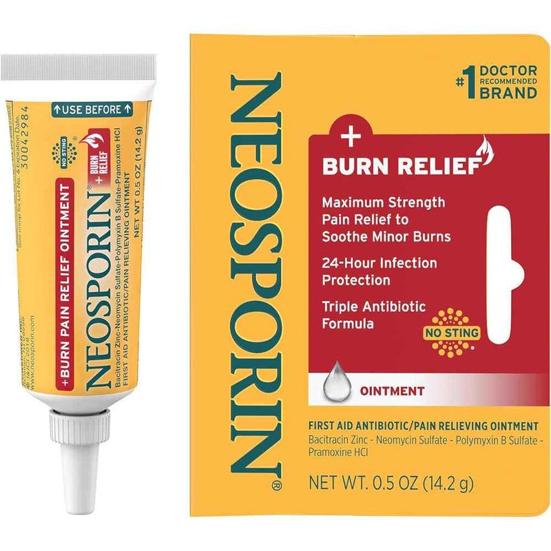Neosporin Burn Relief Antibiotic Ointment 0.5 Oz