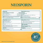 Neosporin + Pain Relief ointment Drug Facts showing ingredients, warnings and directions