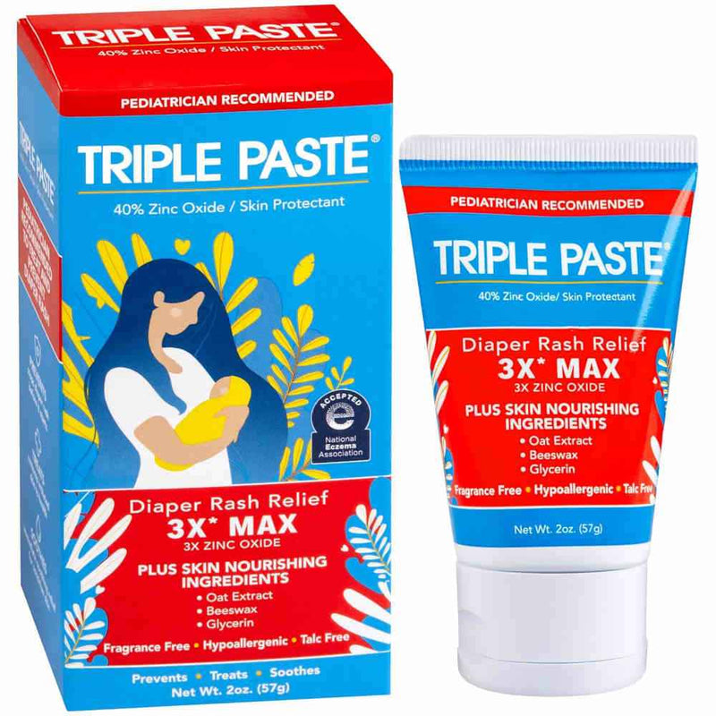 Triple Paste 3X Max Ointment 2 Oz In Front Of White Background