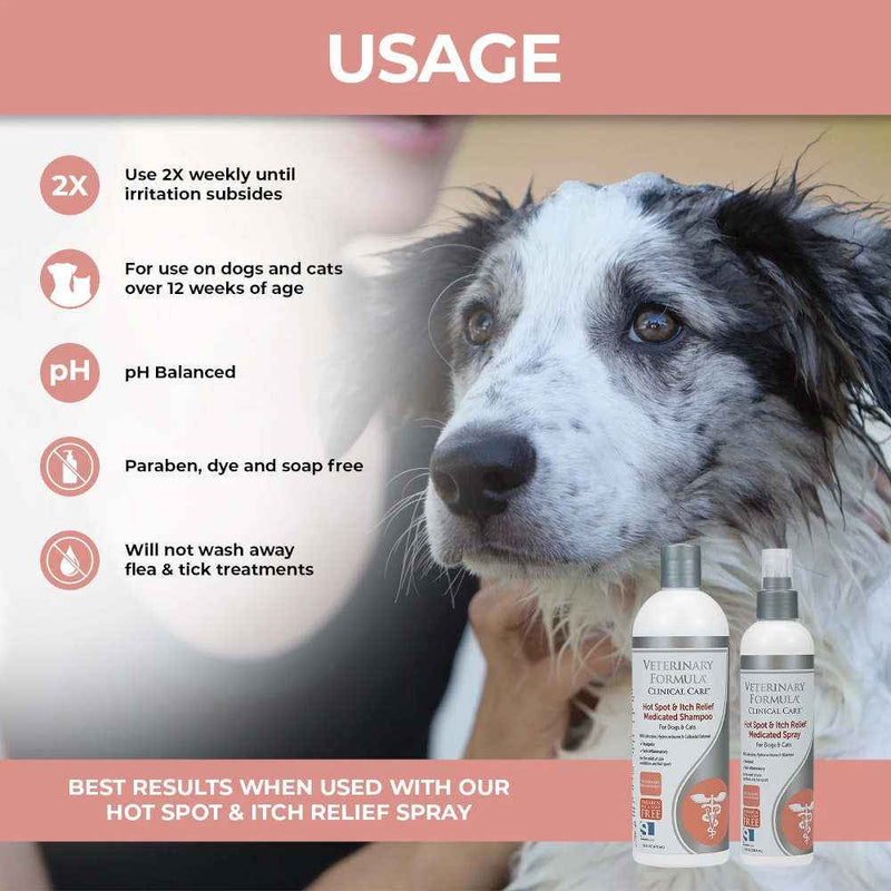 Veterinary Formula Clinical Care Hot Spot and Itch Relief Medicated Shampoo