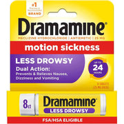 Dramamine All Day Less Drowsy Motion Sickness Relief, 8 Count