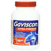 Gaviscon Extra Strength Antacid Chewable 100 Tablets Cherry Flavor In Front Of White Background 