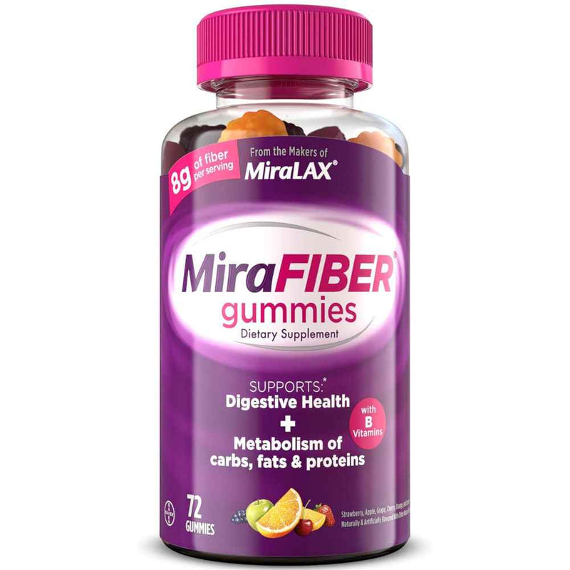 MiraFIBER Gummies Fiber and Metabolism Support 72 Count