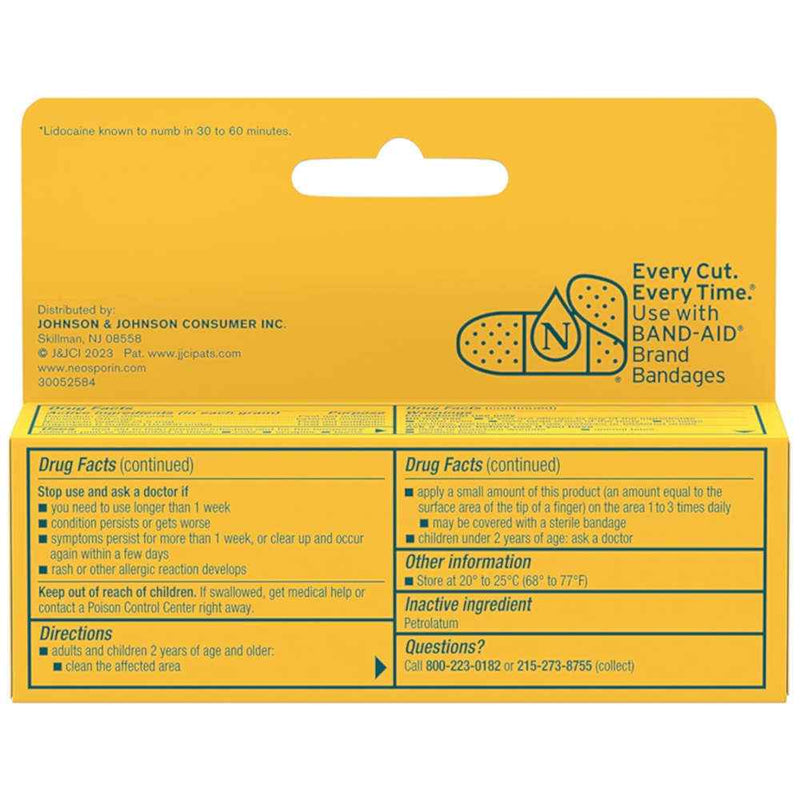 Neosporin + Lidocaine Antibiotic Ointment 14g
