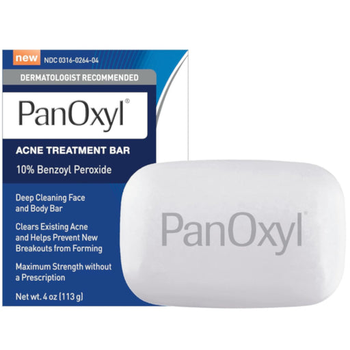 Panoxyl Acne Treatment Bar 4 Oz In Front Of White Background