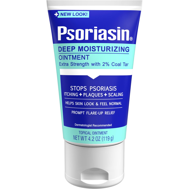 Psoriasin Deep Moisturizing Ointment - 2% Coal Tar - Stops Psoriasis Itching, Scaling, Redness - 4.2 oz  UK