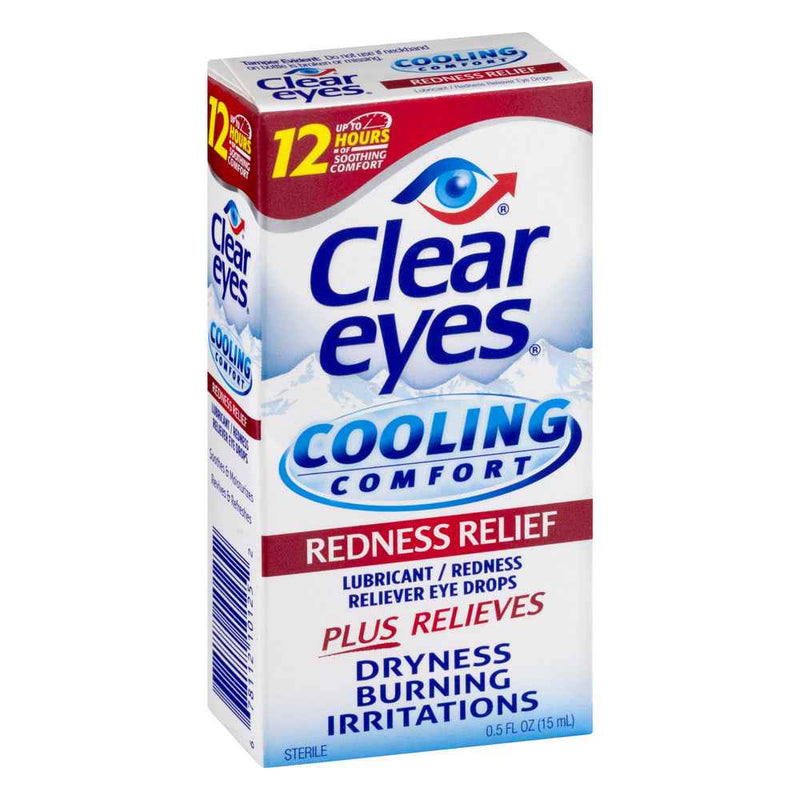 Clear Eyes Cooling Comfort- Redness Relief, 0.5 Ounce