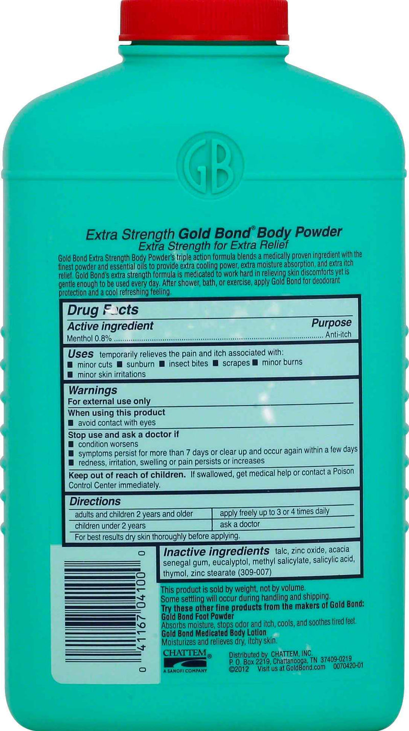 GOLD BOND Extra Strength Medicated Body Powder, 10oz