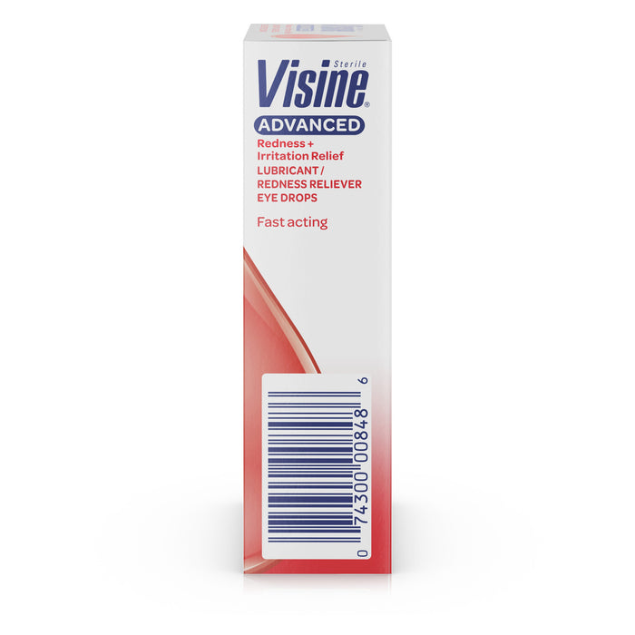 Visine Advanced Eye Drops Redness + Irritation Relief, 0.5 fl. oz UK