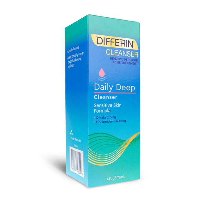 Differin Daily Deep Cleanser with Benzoyl Peroxide, 4oz