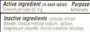 Dramamine UK Original Formula Motion Sickness Tablets
