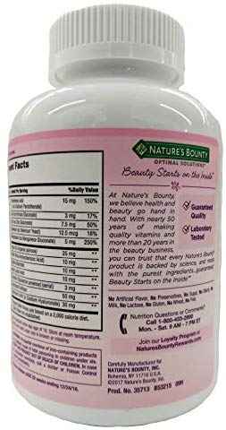 Nature's Bounty Extra Strength Hair, Skin & Nails Biotin Argan Oil Infused Rapid Release Liquid Softgels UK