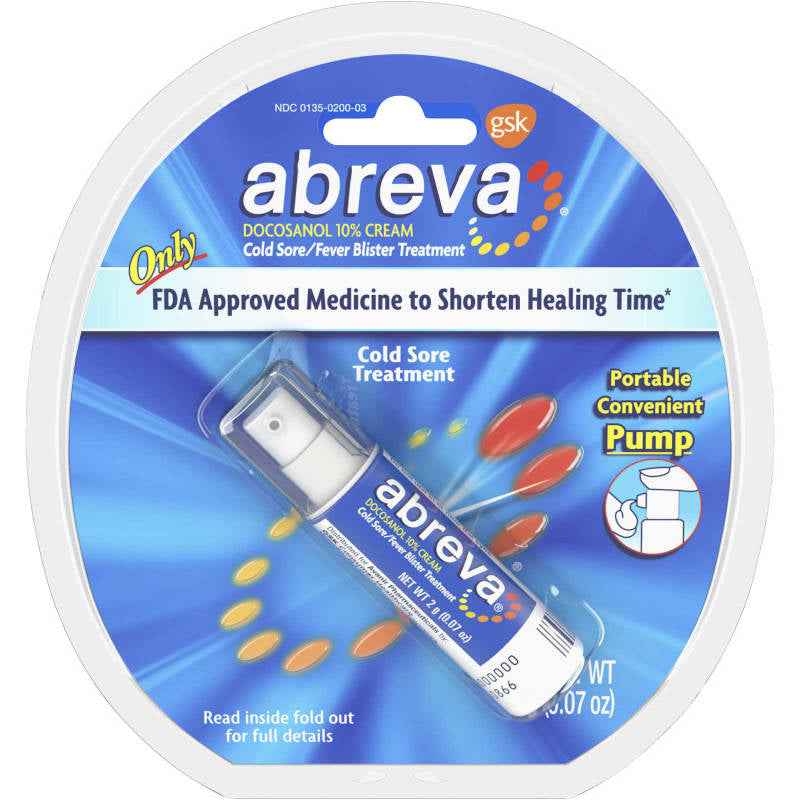 Abreva Cold Sore/Fever Blister Treatment 2g UK