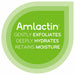 AmLactin Alpha-Hydroxy Therapy Daily Moisturizing Body Lotion 7.9 oz  green and white banner stating gently exfoliates, deeply hydrates & retains moisture