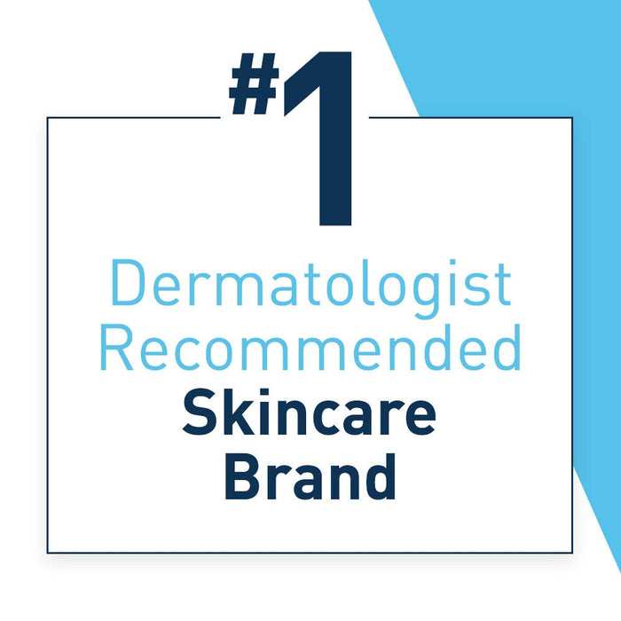 CeraVe Psoriasis Moisturizing Cream 8 oz banner stating that CeraVe is the number 1 skincare brand recommended by dermatologists