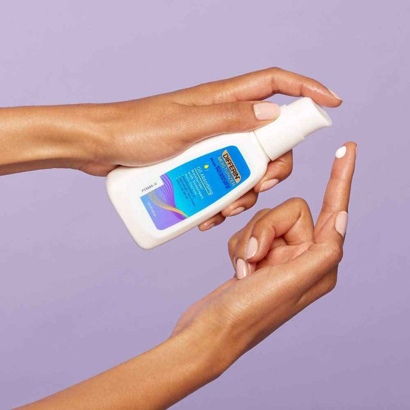 Differin Oil Absorbing Moisturizer with Sunscreen- Broad Spectrum UVA/UVB SPF 30, 4oz