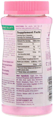 Nature's Bounty Optimal Solutions Hair, Skin & Nails Strawberry Flavored Gummies UK