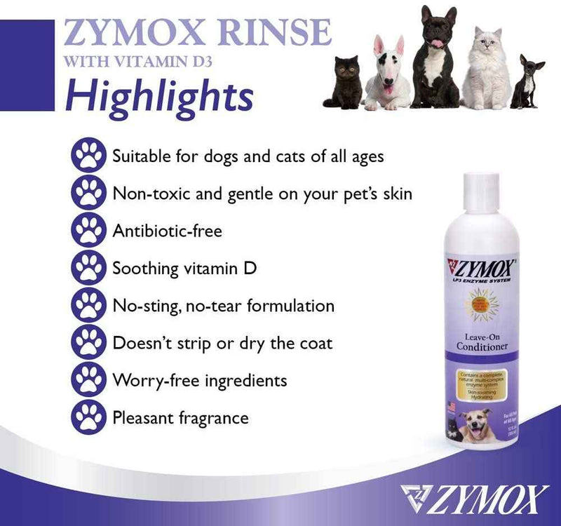 Zymox Conditioning Rinse 12 fl Oz