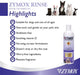 Zymox Conditioning Rinse Leave-On Conditioner 12 Fl Oz Banner stating that the product contains Vitamin D